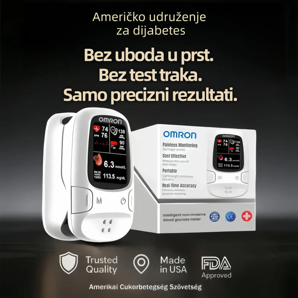 🔥Još uvijek bockate iglu kako biste izmjerili šećer u krvi? Novi proizvod za 2026.! Omron™ neinvazivni mjerač glukoze u krvi – Nije potrebna igla, brzo, pouzdano i točno mjerenje.