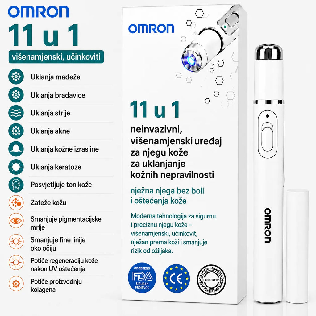 OMRON™ 2026 – Bezbolna njega kože 9 u 1 | Multifunkcionalna olovka s izmjenjivim nastavcima